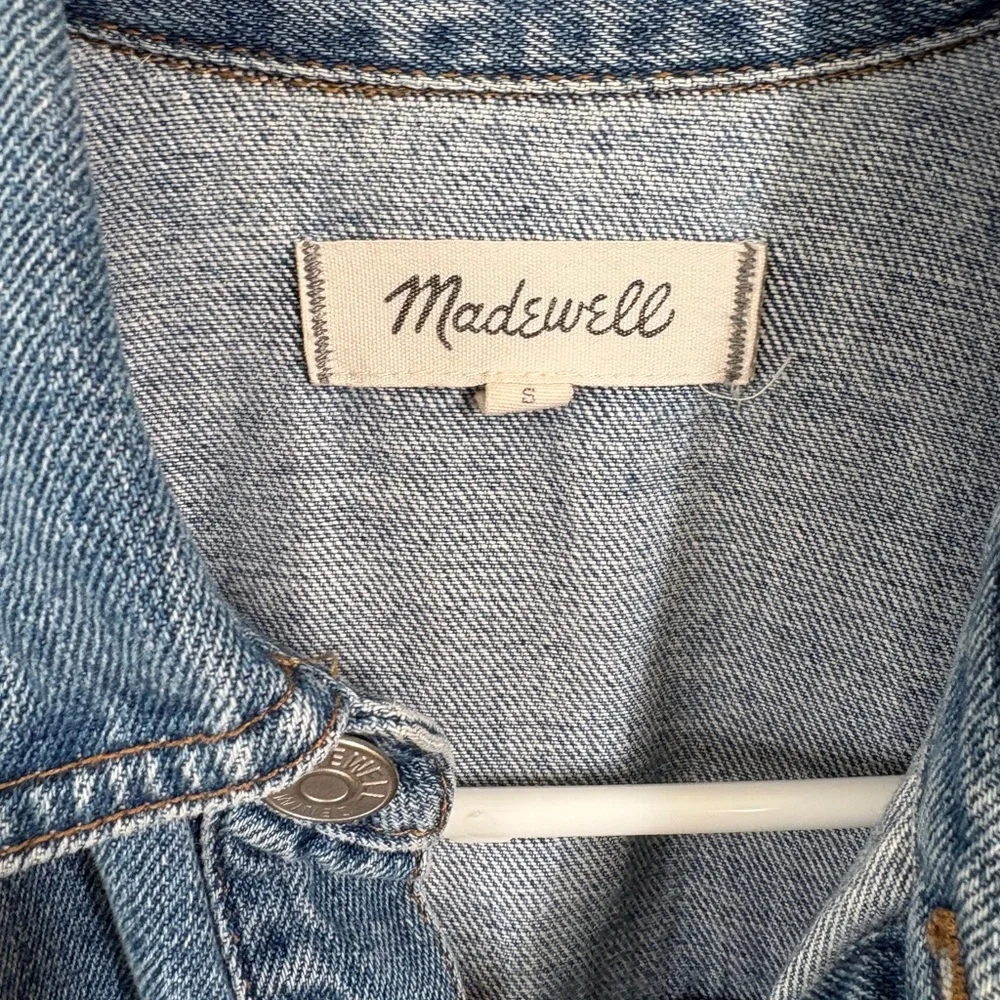 Madewell Light Blue Denim Shirt Dress - Picture 2 of 5